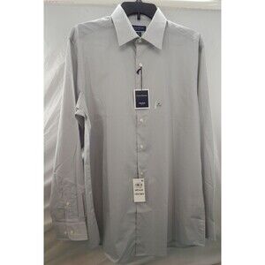 Club Room Men's Stretch MEDIUM Button-Down Shirt MISTY HARBOR GRAY $55.00 NWT